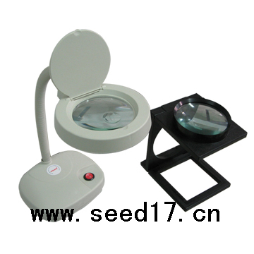 台式放大镜 带照明